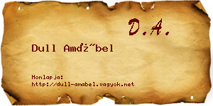 Dull Amábel névjegykártya